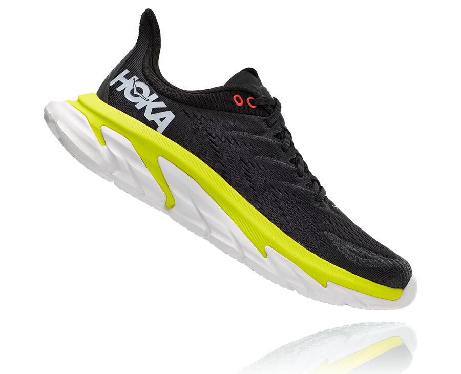 Zapatillas Running Hoka One One Hombre - Clifton Edge - Negras - UOY481027